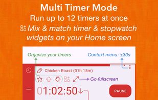 TimerDash: Multi timers running