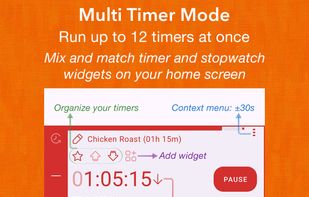 TimerDash: Multi timers running