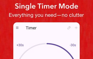 TimerDash by BananaSkinz: Screenshot of Single timer running