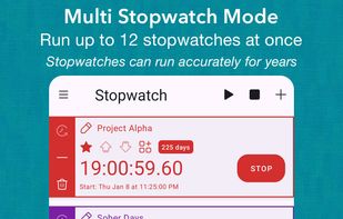 TimerDash: Multi stopwatches running