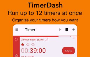 TimerDash by BananaSkinz: Screenshot of 12 timers running at once