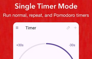 TimerDash: Run normal, repeat, and Pomodoro timers