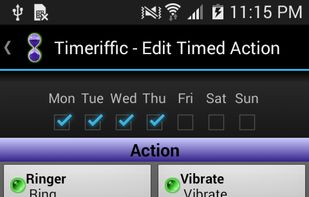 Timeriffic screenshot 2