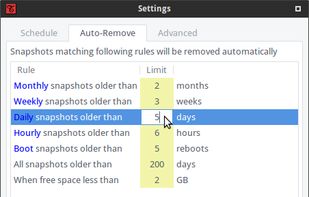 TimeShift screenshot 2