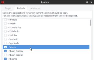 TimeShift screenshot 2