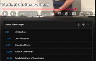 Ideal for long-form content: keep track of important moments across hours-long videos.