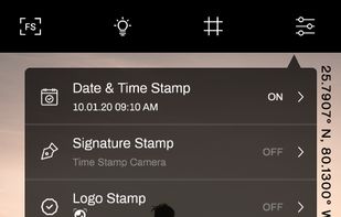 Timestamp camera screenshot 1