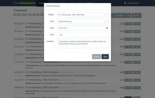Track a new Activity