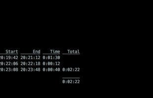 Stopping recording and viewing a summary of intervals.