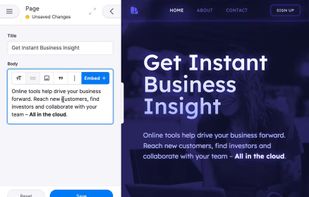 Tina CMS screenshot 1