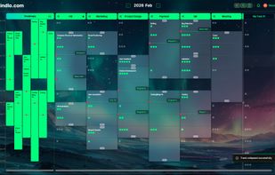 Roadmap view — set milestones and track tasks on a visual timeline