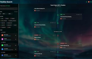 Timeline — see all team schedules at a glance