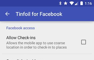 Tinfoil for Facebook screenshot 2