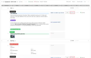 Rundown - Director's notes - Timings