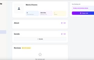 Completed profile dashboard