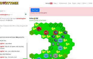 Two player game in progress.