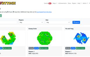 Map selection screen.