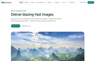 Resize, compress and convert images in real time, straight from your storage