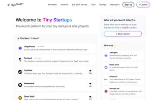 Tiny Startups screenshot 1