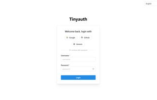 Tinyauth screenshot 1