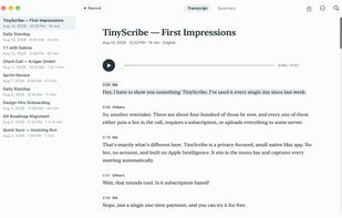 TinyScribe screenshot 1