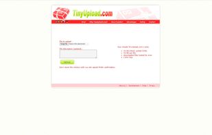TinyUpload.com screenshot 1