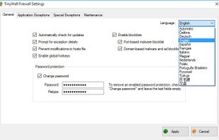 TinyWall screenshot 3