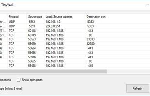 TinyWall screenshot 2