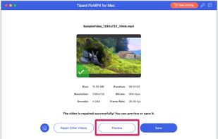 Tipard FixMP4 screenshot 1