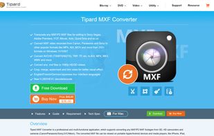 Tipard MXF Converter screenshot 1