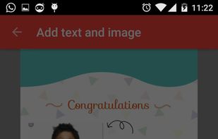 Customize and Share the card. In above example: Student being congratulated on achievement