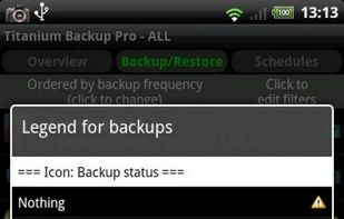 Titanium Backup screenshot 2