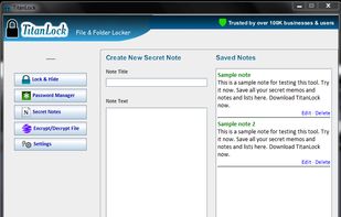 TitanLock File/Folder Locker screenshot 1
