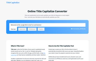 Title Capitalize screenshot 1