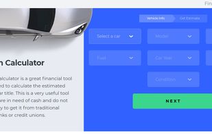 Title loan calculator screenshot 1