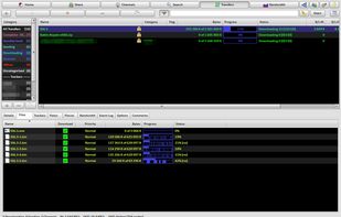 List of Transfers/Files (Split Layout)