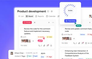 Project management tool with real-time collaboration