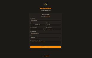 Reservation public page