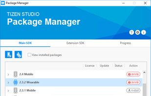 Tizen Studio screenshot 2
