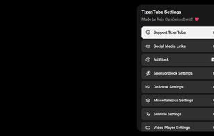 TizenTube Cobalt screenshot 1