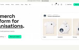 Home page where you can start building you store for bulk orders or online selling. 