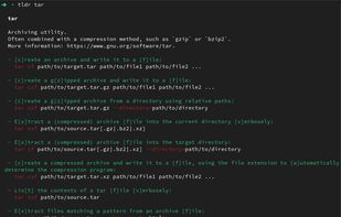 tldr - python client screenshot 1