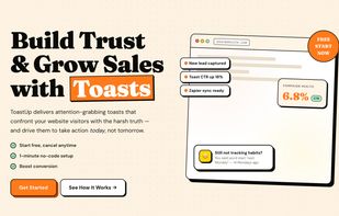 No-code toasts that convert — ToastUp