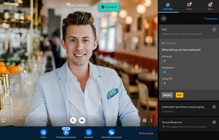 Toasty provides a series of engagement tools such as Group Response, Polling etc. to ensure every meeting participant is fully engaged.