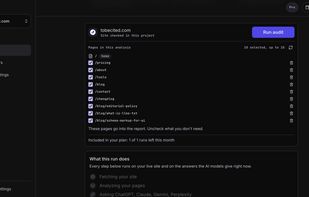 full audit page