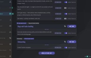 Planning mode where you add tasks to a single todo list from multiple boards