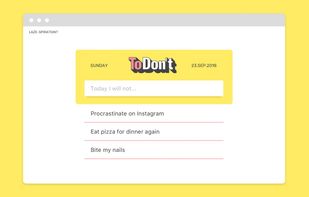 ToDon't screenshot 1