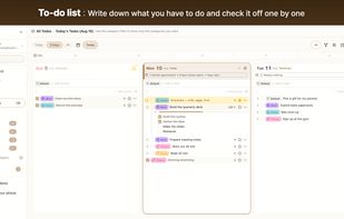 To-do list — Write down what you have to do and check it off one by one