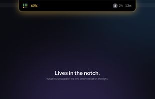 Default pill in the notch