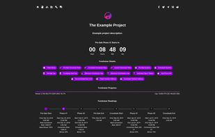 TokenGen Example ICO Landing Page